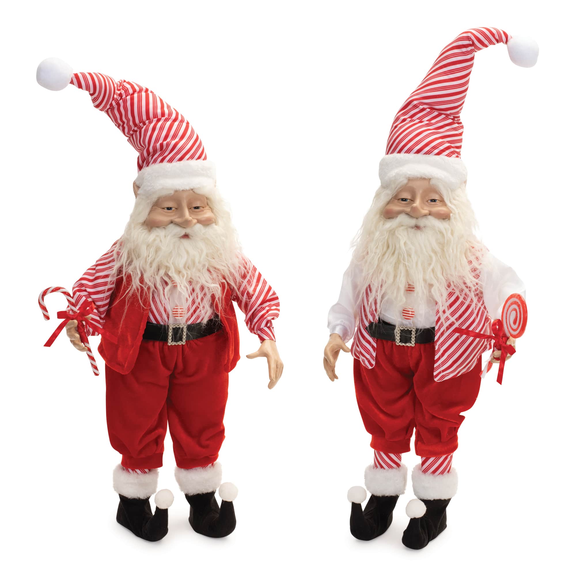 Plush Peppermint Santa Elf Set